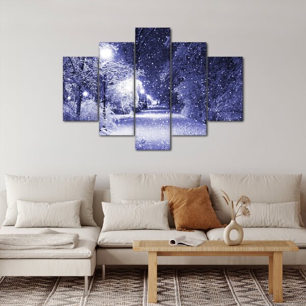 Kép - varázslatos téli éjszaka (150x105 cm)