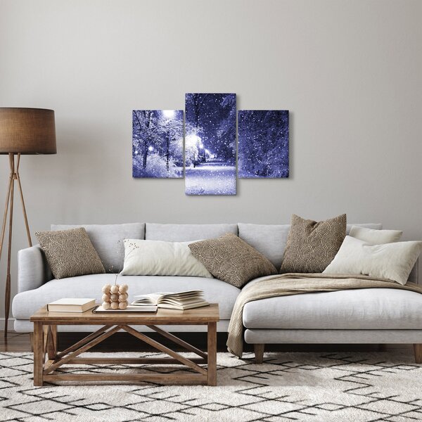 Kép - varázslatos téli éjszaka (90x60 cm)