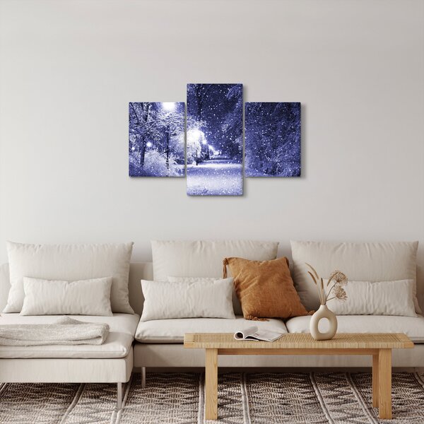 Kép - varázslatos téli éjszaka (90x60 cm)