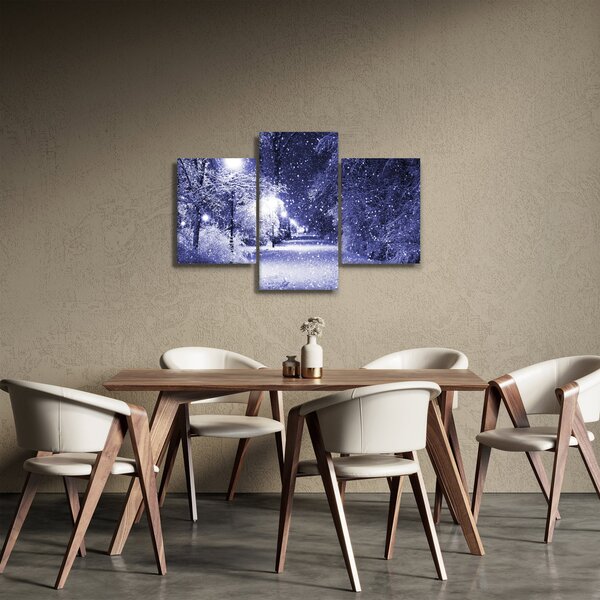 Kép - varázslatos téli éjszaka (90x60 cm)