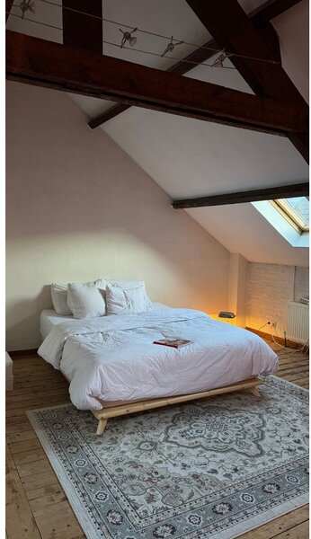 Senza Bed Natural kétszemélyes ágy, 160 x 200 cm - Karup Design