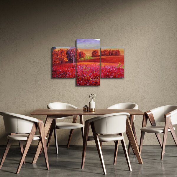 Egy vörös táj képe (90x60 cm)