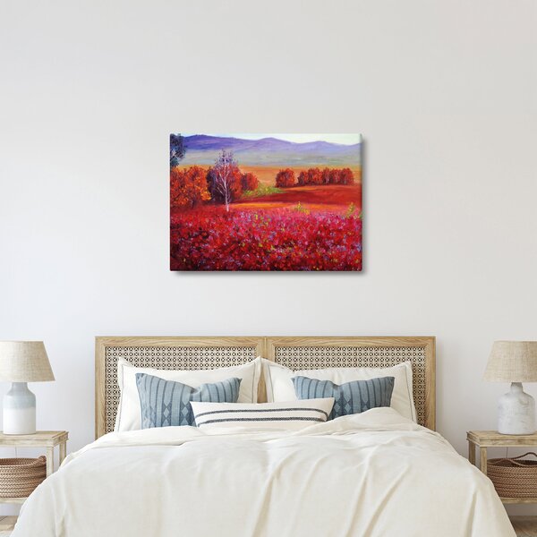 Egy vörös táj képe (70x50 cm)