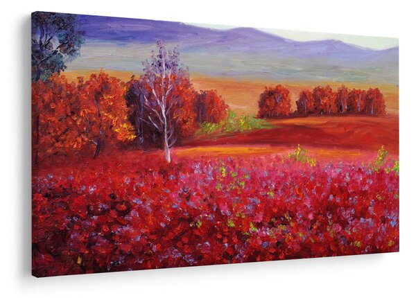 Egy vörös táj képe (90x60 cm)
