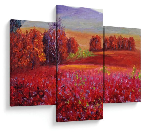 Egy vörös táj képe (90x60 cm)
