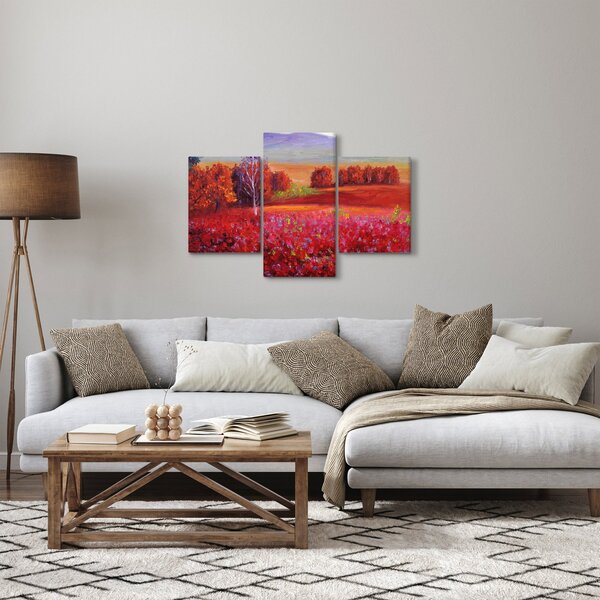 Egy vörös táj képe (90x60 cm)