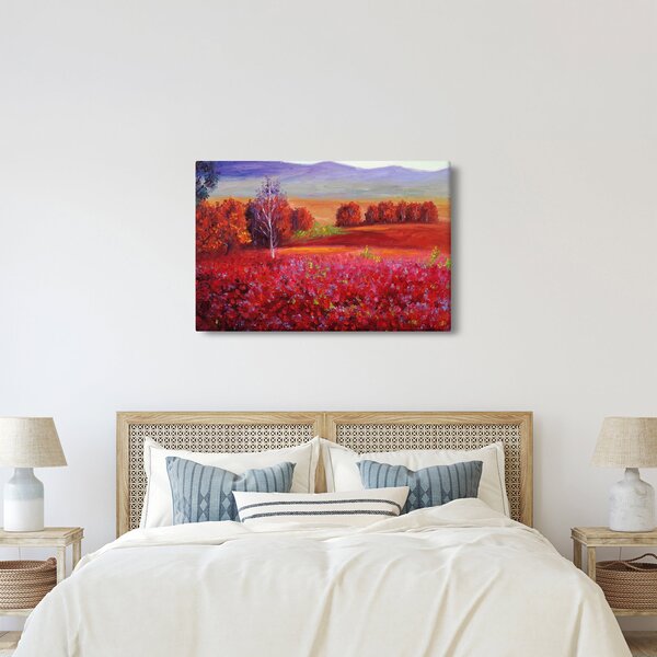 Egy vörös táj képe (90x60 cm)