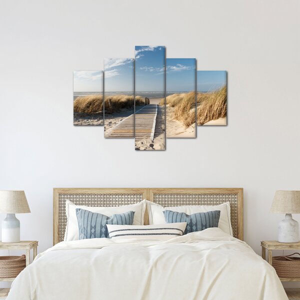 Kép - Homokos strand Langeoog szigetén, Németországban (150x105 cm)