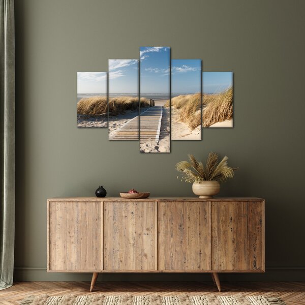 Kép - Homokos strand Langeoog szigetén, Németországban (150x105 cm)