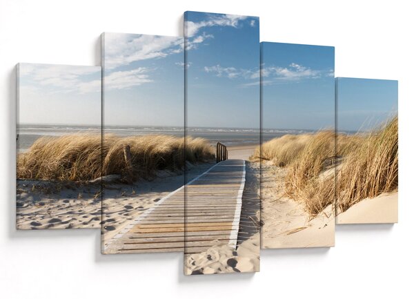 Kép - Homokos strand Langeoog szigetén, Németországban (150x105 cm)