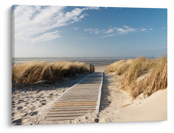 Kép - Homokos strand Langeoog szigetén, Németországban (70x50 cm)
