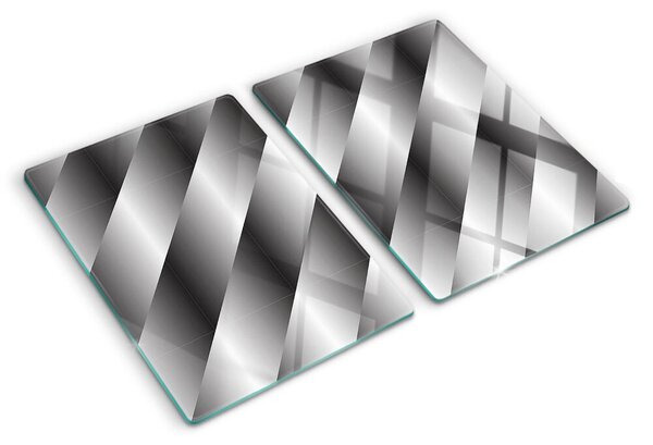 Üveg vágódeszka Geometriai minták szürke árnyalatokban