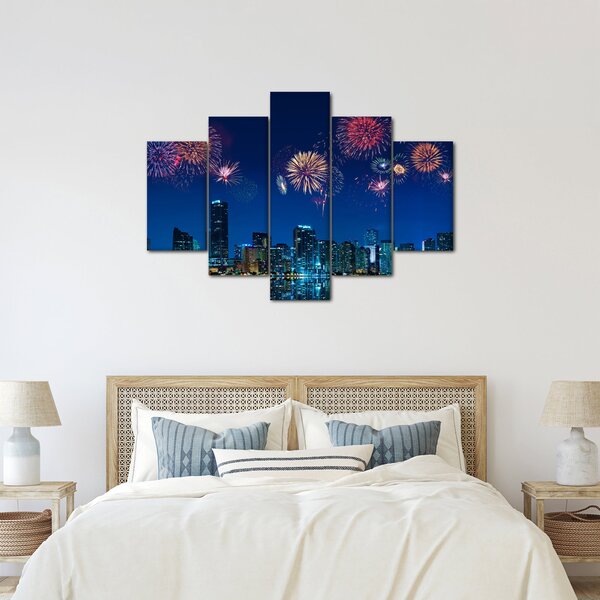 Kép - tűzijáték Miamiban (150x105 cm)