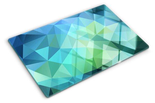 Üveg vágódeszka fényképpel Geometrikus absztrakt minta