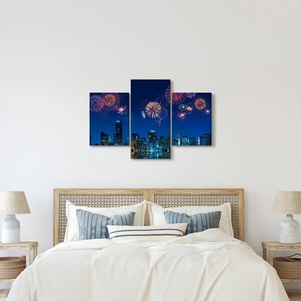 Kép - tűzijáték Miamiban (90x60 cm)