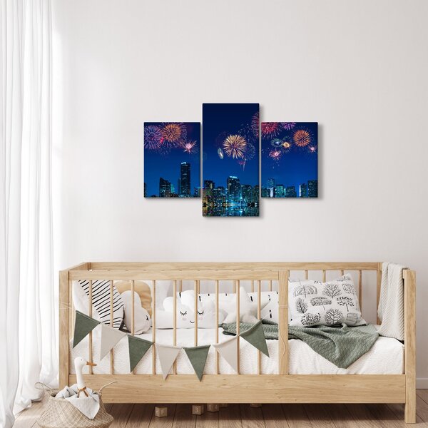 Kép - tűzijáték Miamiban (90x60 cm)