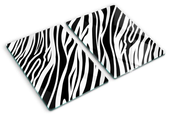 Üveg vágódeszka fényképpel Zebra minta
