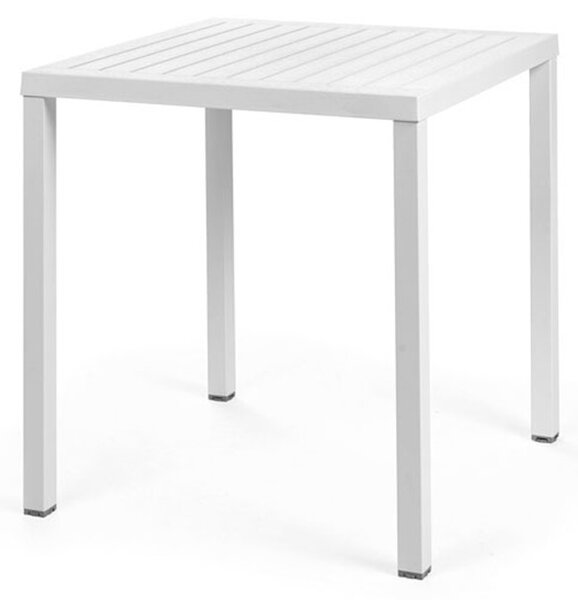 Nardi Cube 70 x 70 cm fehér kültéri asztal