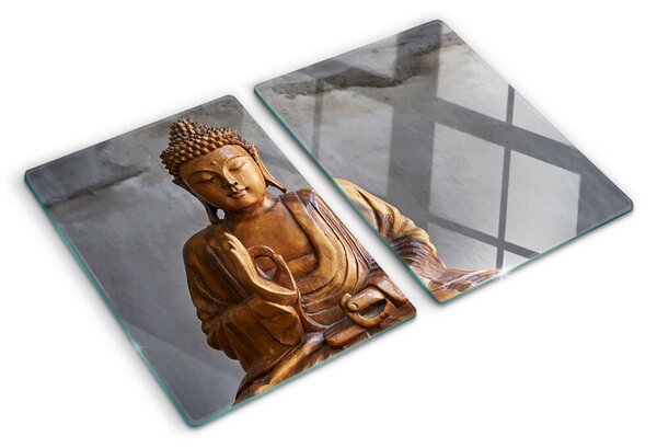 Üveg vágódeszka Buddha meditációban