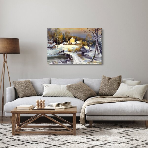 Kép - téli város (90x60 cm)