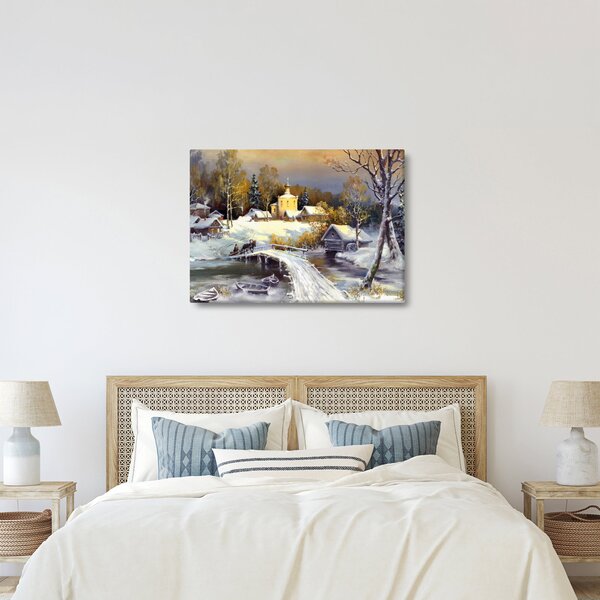 Kép - téli város (70x50 cm)