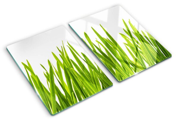 Üveg vágódeszka fényképpel Zöld fű