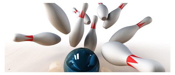 Kép - bowling (120x50 cm)