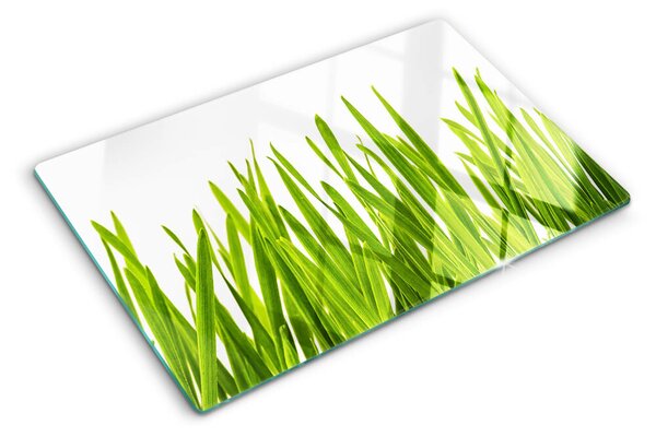 Üveg vágódeszka fényképpel Zöld fű