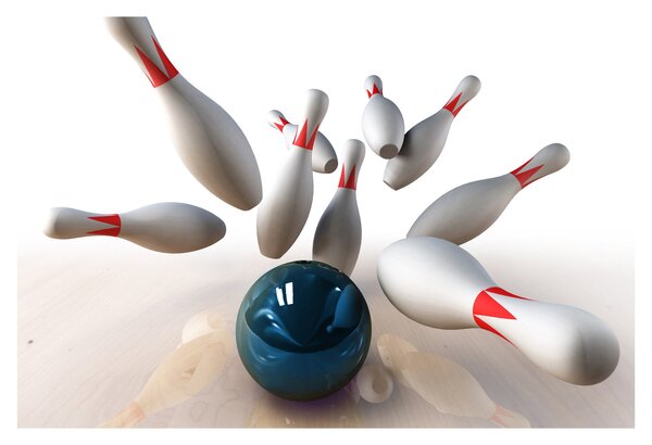Kép - bowling (90x60 cm)