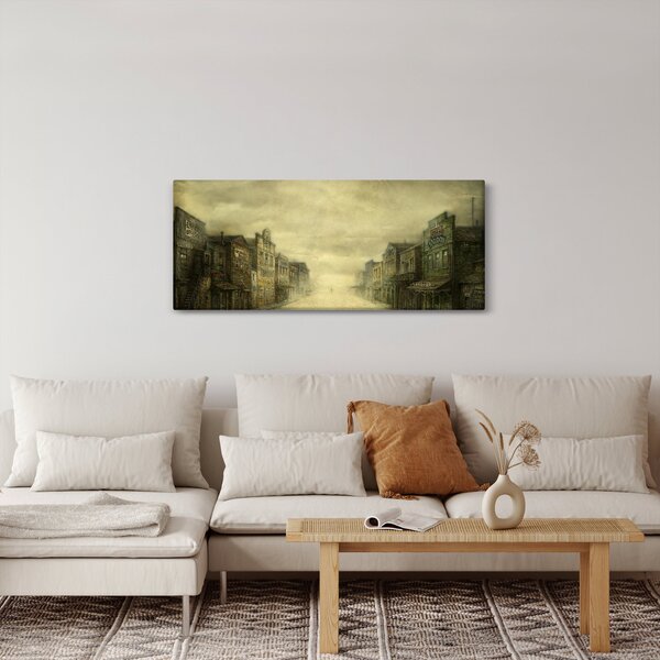 Egy nyugati város képe (120x50 cm)