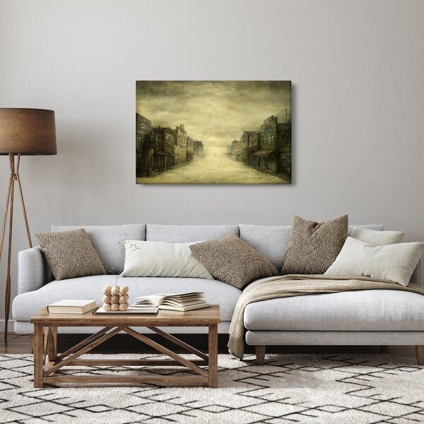 Egy nyugati város képe (90x60 cm)
