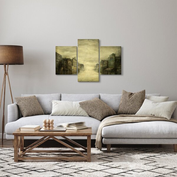 Egy nyugati város képe (90x60 cm)