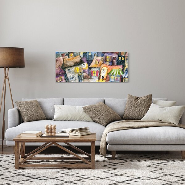 Kép - esős este (120x50 cm)
