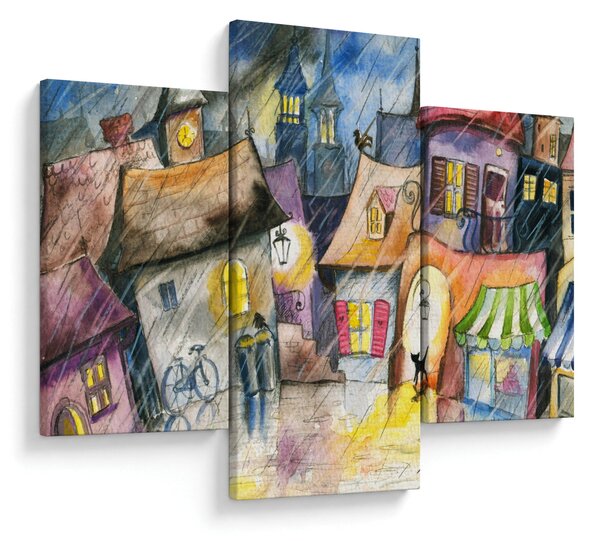 Kép - esős este (90x60 cm)