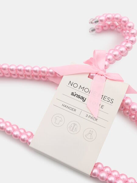 Sinsay - Dekoratív akasztók készlete 3 pack - pasztellpink