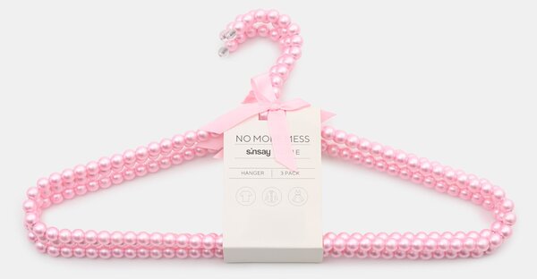 Sinsay - Dekoratív akasztók készlete 3 pack - pasztellpink