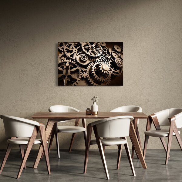 Kép - Óra alkatrészek (90x60 cm)