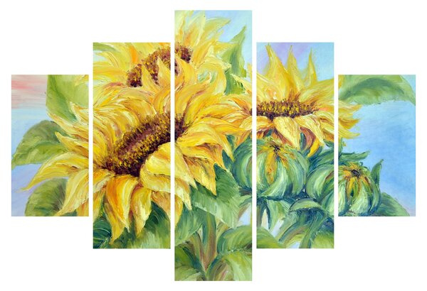 Virágzó napraforgó képe (150x105 cm)