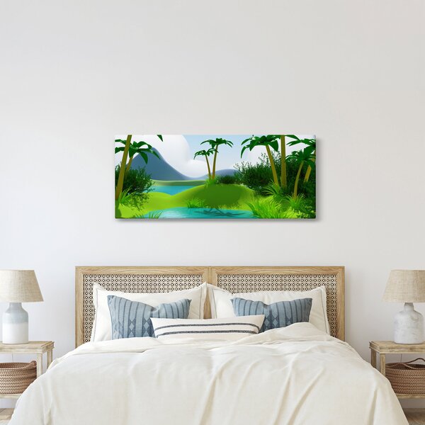 Kép - tavak dzsungelben (120x50 cm)