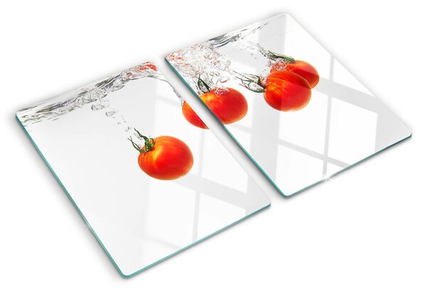 Üveg vágódeszka Paradicsomok vízben