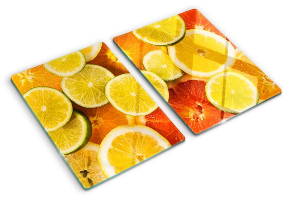 Üveg vágódeszka Citrusfélék és citrusfélék