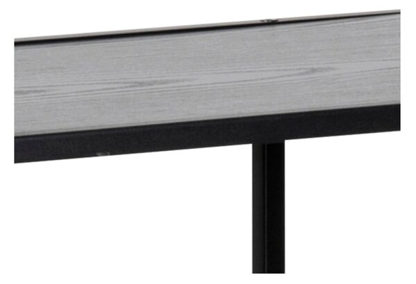 Fekete könyvespolc 77x114 cm Seaford – Actona