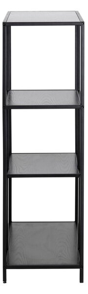 Fekete könyvespolc 77x114 cm Seaford – Actona