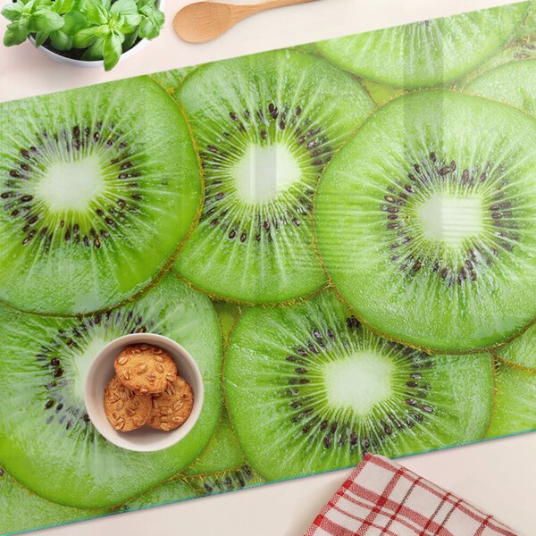 Üveg vágódeszka Kiwi szeletek