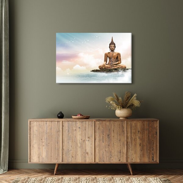 Kép - Buddha vigyáz a földre (90x60 cm)