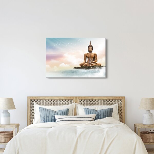 Kép - Buddha vigyáz a földre (90x60 cm)