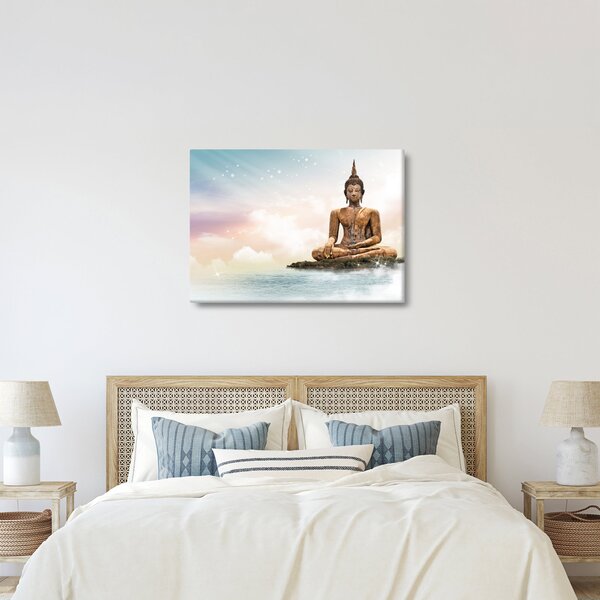 Kép - Buddha vigyáz a földre (70x50 cm)