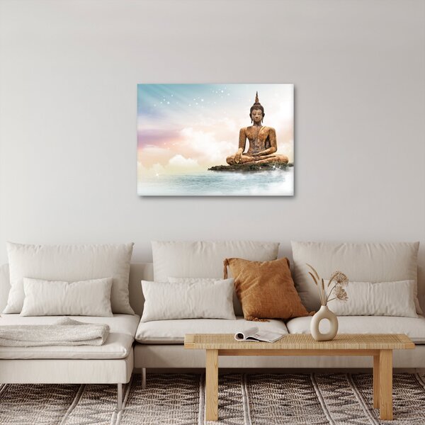 Kép - Buddha vigyáz a földre (70x50 cm)