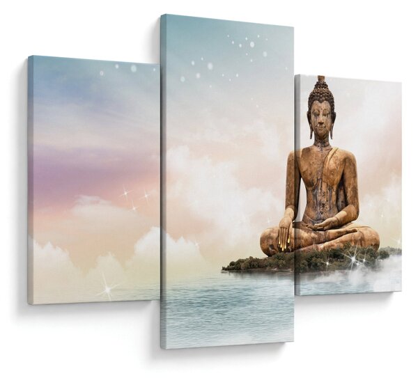 Kép - Buddha vigyáz a földre (90x60 cm)