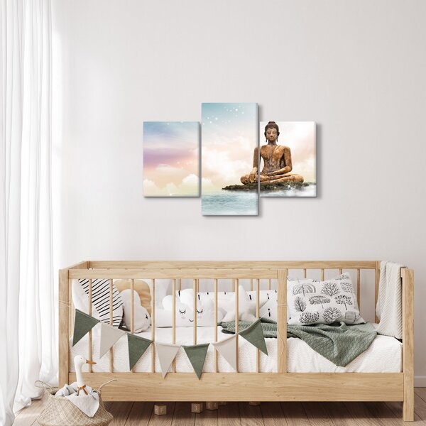Kép - Buddha vigyáz a földre (90x60 cm)